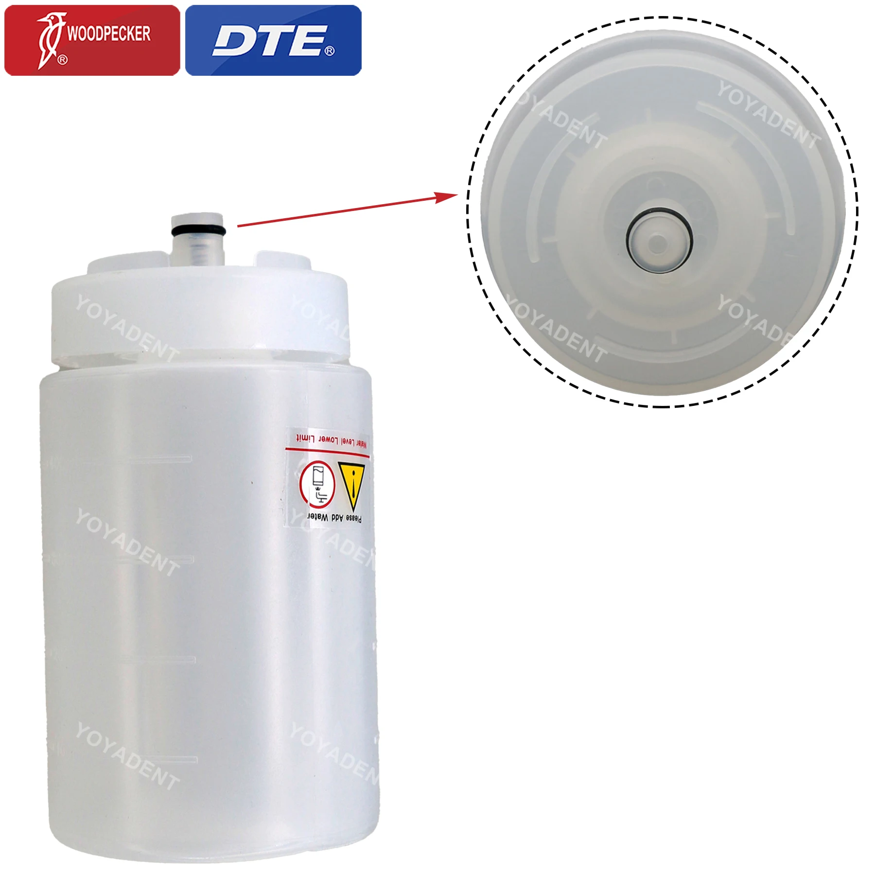 نقار الخشب DTE الأصلي زجاجة ماء الأسنان بالموجات فوق الصوتية قشارة استبدال زجاجة ل D7 UDS-E قشارة/AT-1 نظام إمدادات السيارات #4