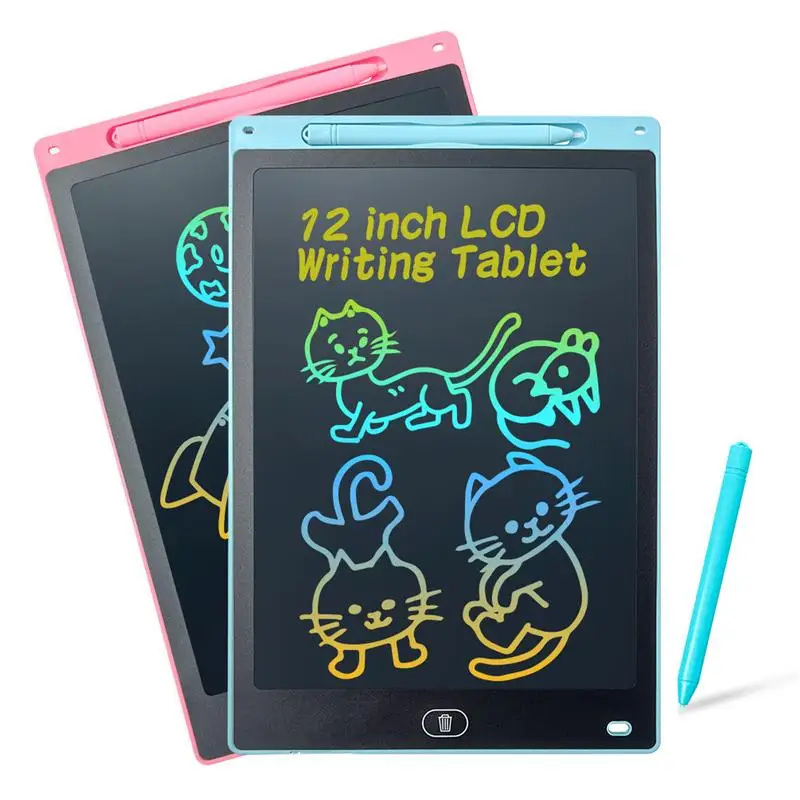 Portátil LCD Drawing Pad para crianças, Doodle Board, escrita, aprendizagem, educação brinquedo, berçário, carro, sala de estar