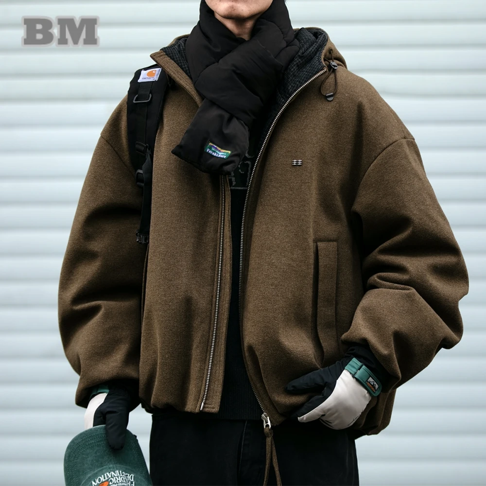 

Mens American Vintage Bomber Lightweight Down Jacket Winter 90 White Duck Down Hooded Warm Padded High Quality Oversize Coat