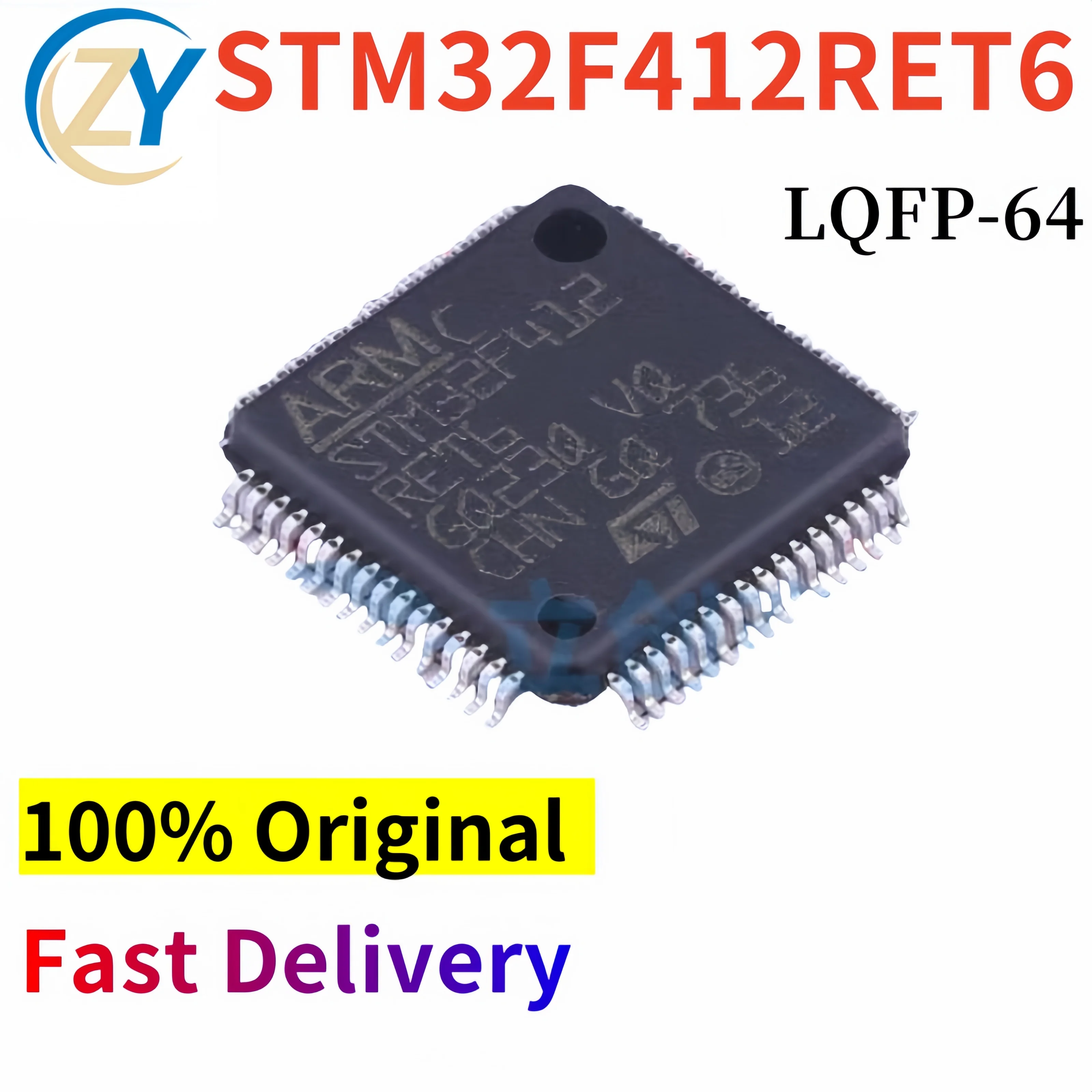 (2pcs) STM32F412RET6 Cortex-M4 STM32F412 LQFP64 100% Original & In Stock