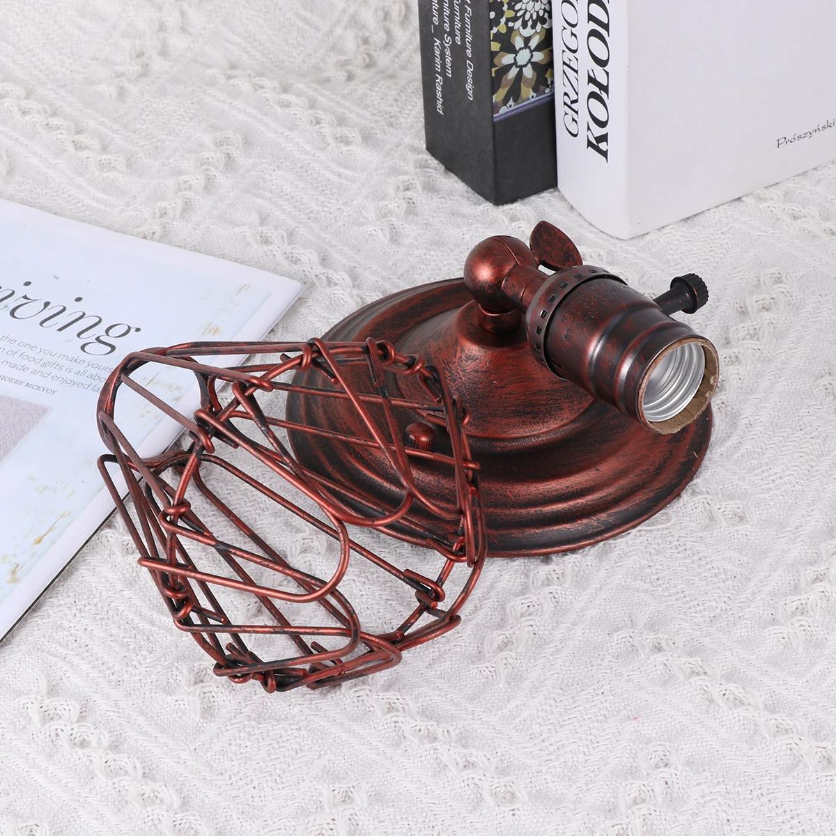 

Iron Wall Cage Bedside Lamp Night Lamp Bedroom Accessories Vintage Cage Light Accessories Kids Room