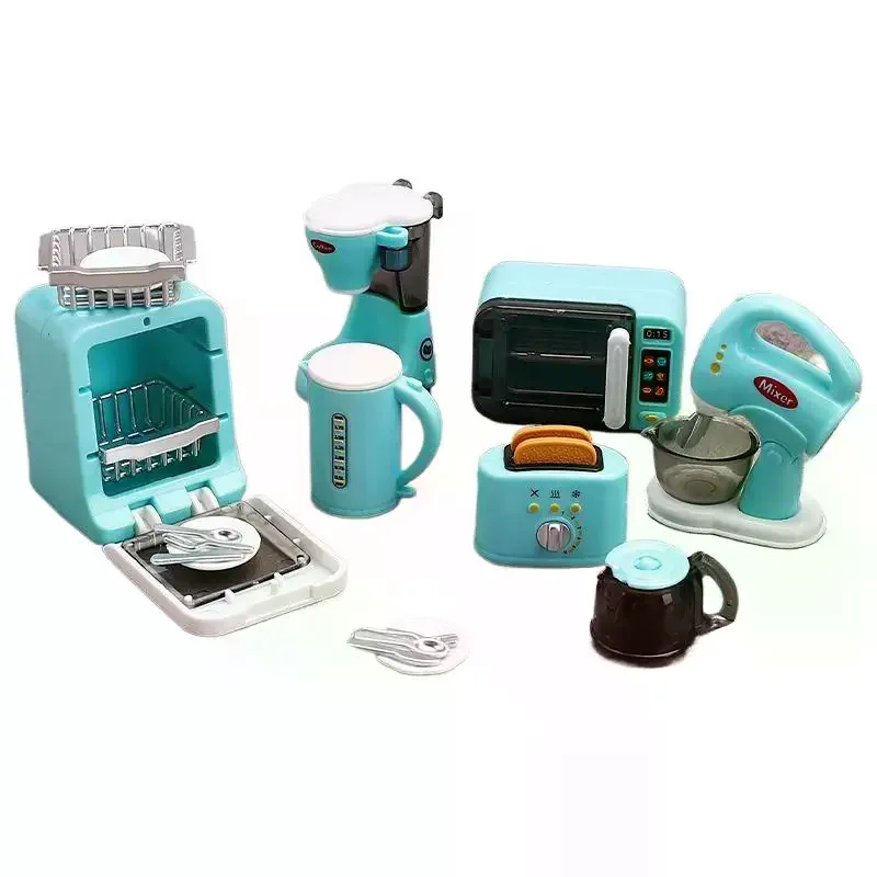 1Set 1:12 Puppenhaus Miniatur Kaffeemaschine Schneebesen Haushaltsgeräte Dekor Spielzeug Puppenhaus Zubehör