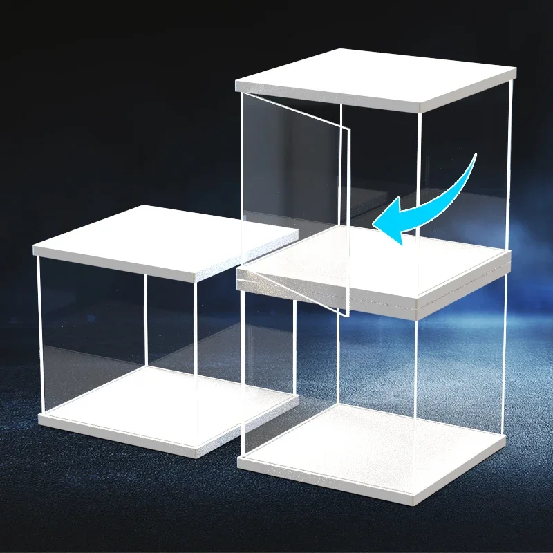 An Assemble Acrylic Figure Display Cabinet Dustproof And Protects Toys, Model Cars, Souvenirs Inside 168 Sizes Of Storage Boxes