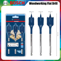 Bosch Expert Woodworking Flat Impact Drill Set Hexagonal Handle Wood Drilling HSS Wave Shovel Design Power Tool Accessories
