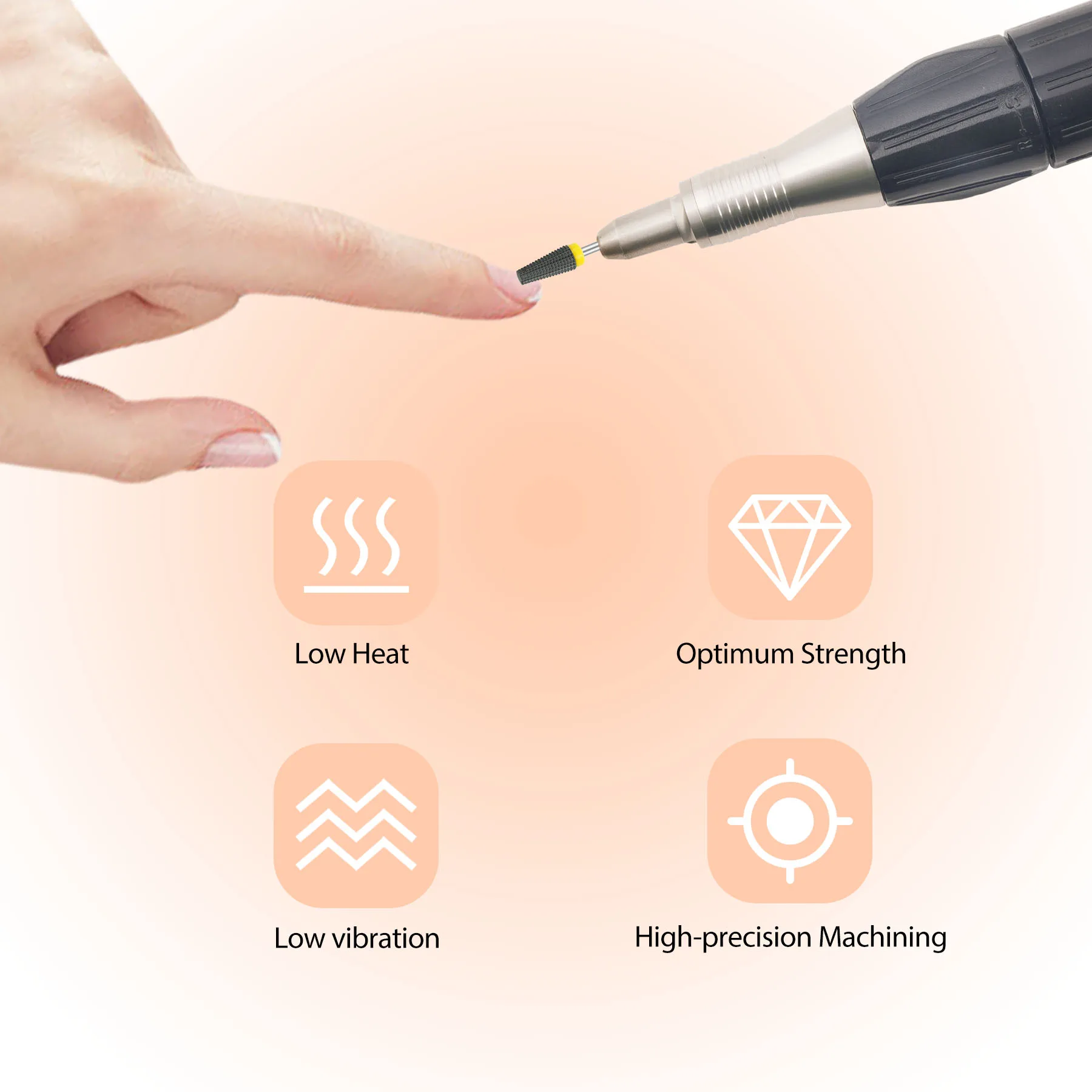 1 قطعة أظافر سيراميك لقمة ثقب الكهربائية مانيكير التدريبات باديكير مطحنة بت آلة الملفات مسمار الفن اكسسوارات إزالة جيل للأظافر أداة