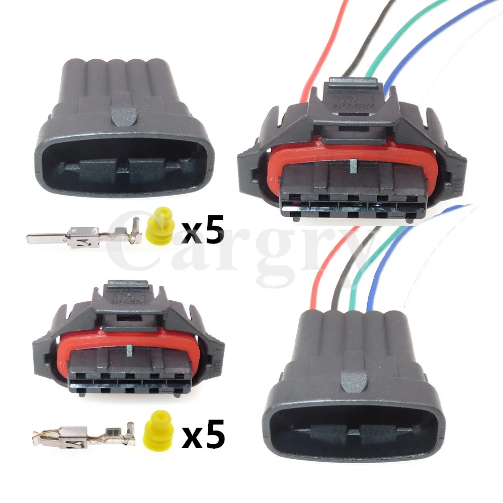 1 Set 5P 1928405136 1928403738 AC Assembly Car Male Female Docking Connector Automotive Crankshaft Position Sensor Wiring Socket