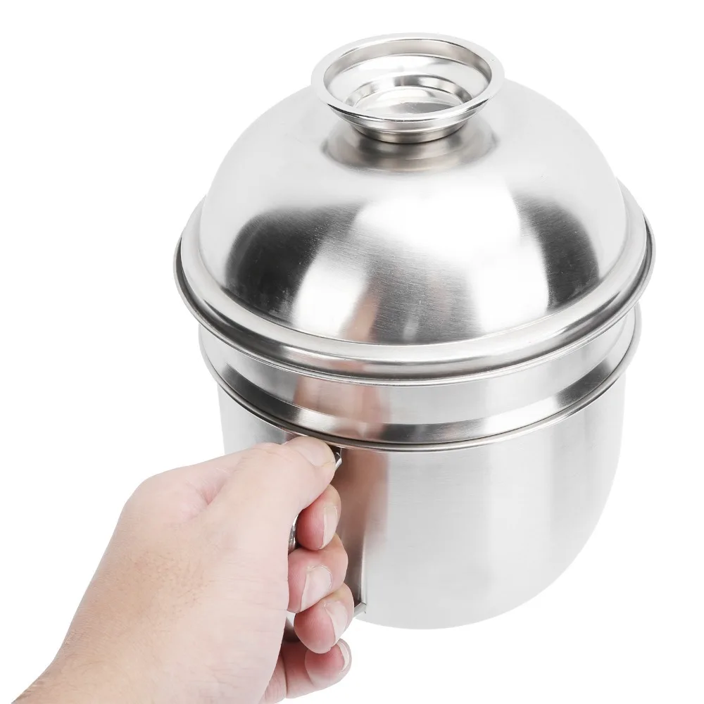 Rustless Steel Noodle Bowl Large Capacity Sealed Dustproof Lid Ramen Soup Bowl Detachable Outer Shell Thickened