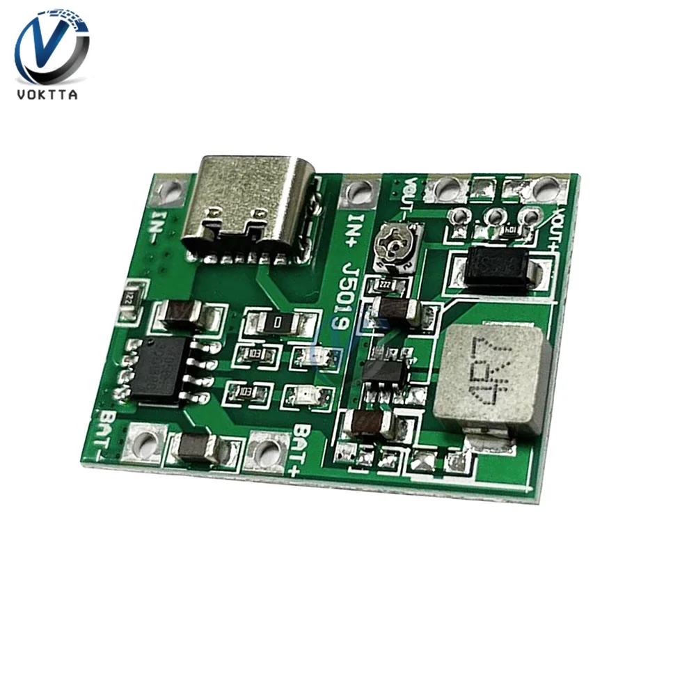 Scheda caricabatteria al litio DC4.5 ~ 8V 18650 modulo Boost Step-Up DC-DC modulo integrato di amplificazione e scarica regolabile