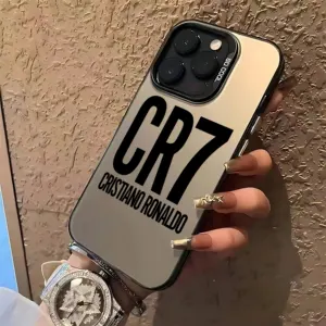 جراب هاتف مستر لكرة القدم لهاتف C-CR7-R-Ronaldos iPhone 16 15 14 13 12 11 Pro Max X XR 8 7 Plus غطاء خلفي سويت مات مقاوم للصدمات أفضل 10 إطارات CR7 مبيعات - رقم 4
