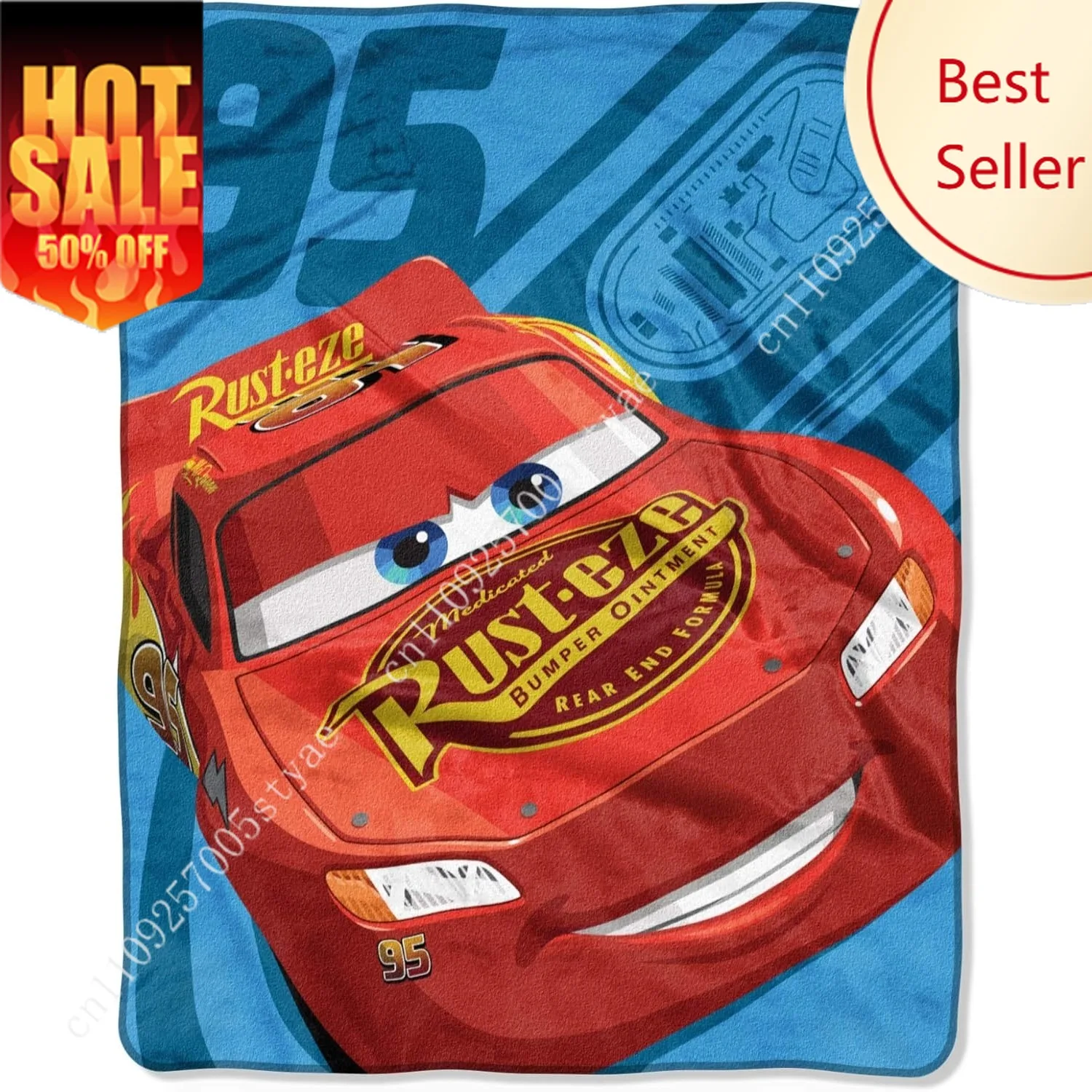 

Cars Lightning McQueen Fleece Throw Blanket
