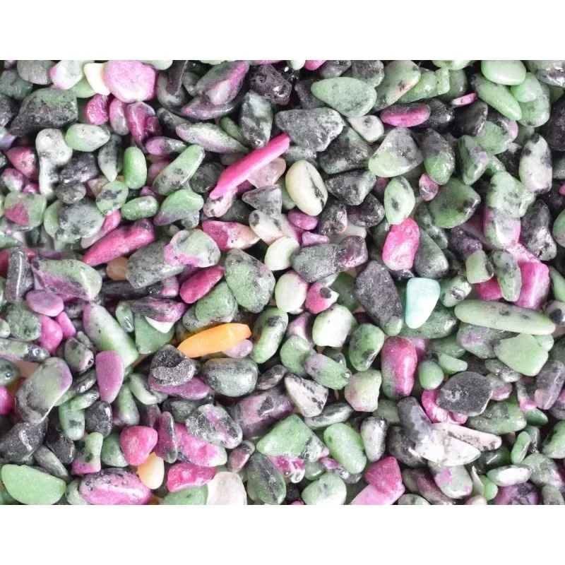 100g Small Size Bulk Natural Semi-precious Stone Ruby In Zoisite Crushed Stone Reiki Healing Mineral Crystals Chip