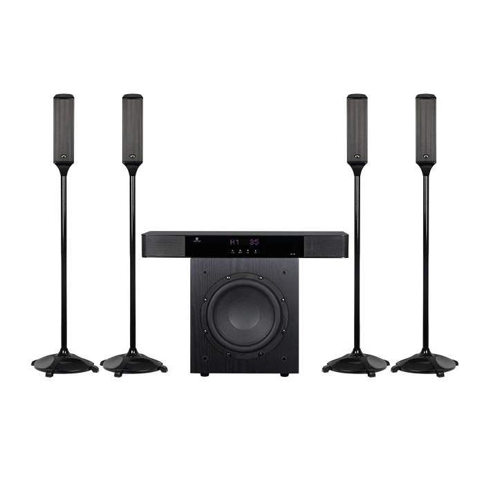5.1.4 channel sound karaoke cinema system dual decoding 5.2G + 5.8G APP remote control