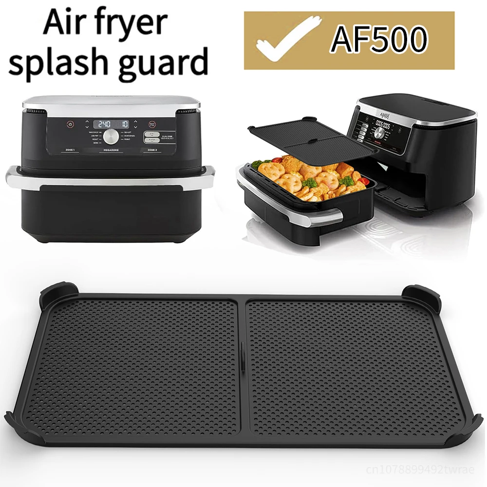 Air Fryer Splash Guard for Ninja Air Fryer AF500 Reusable Silicone High Temperature Resistance Air Fryer Splash Proof Cover