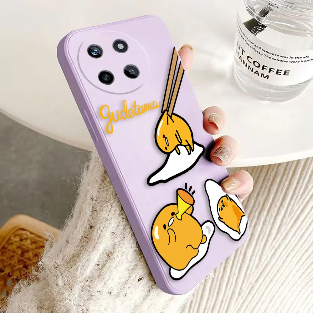 Funny Hot G-Gudetama Egg Cover Phone Case For OPPO Realme 11 10 9 9I 8 8I 7 7I 6 5 PRO PLUS 4G 5G Colour Case Funda Coque Shell