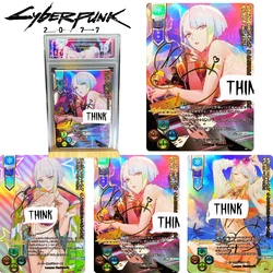 Cyberpunk 2077 Anime Characters Lucy The Edge Walker DIY Homemade Collection Card Christmas Birthday Gift Game Toys