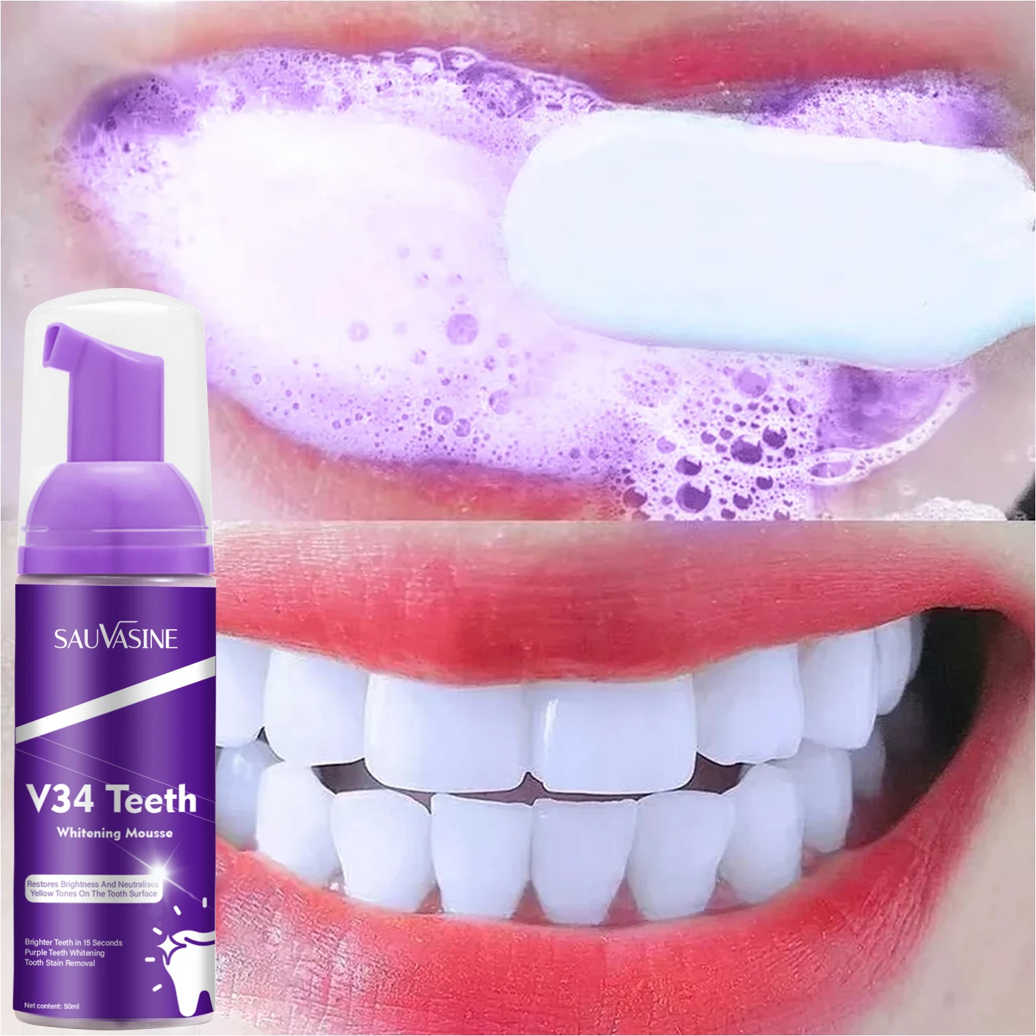 Teeth Whitening Product Effectively Remove Yellow Teeth Smoke Stain Remover Oral Hygiene Clean Dental Plaque Fresh Breath