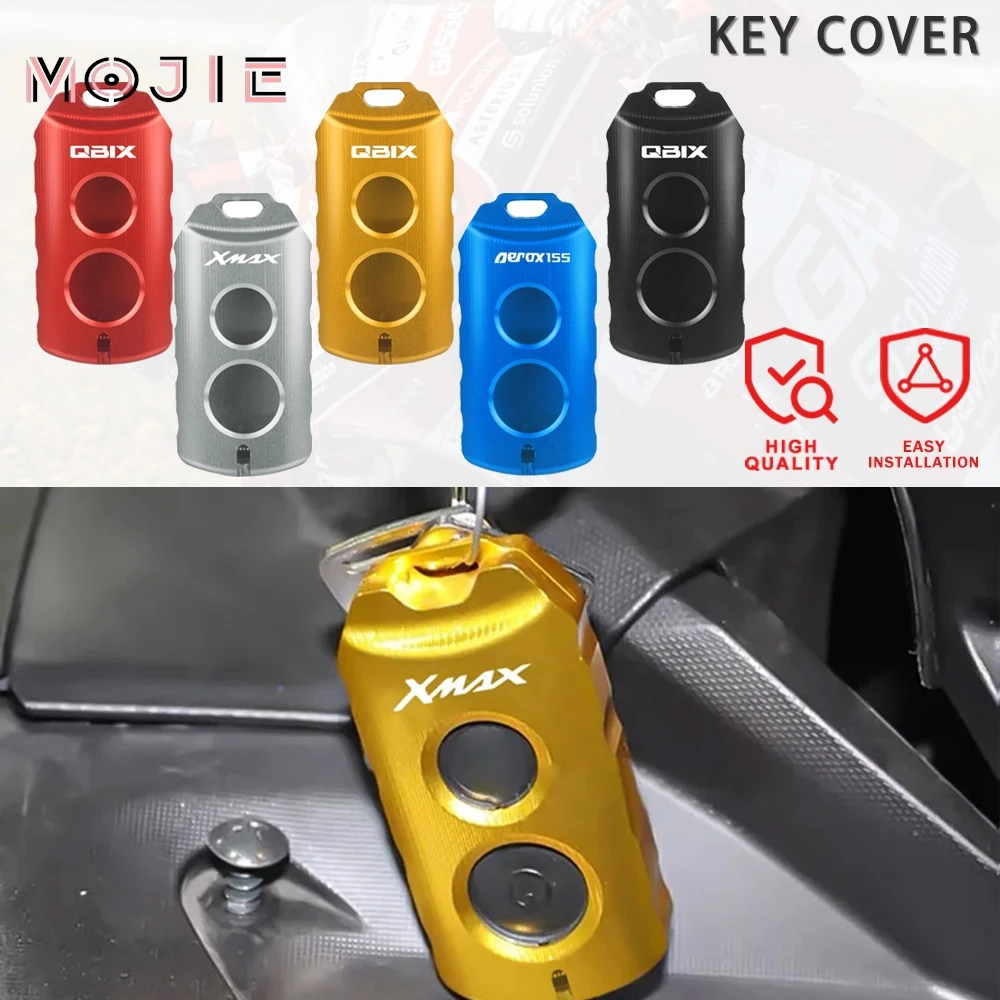 

Мотоциклетный брелок для ключей, чехол для дистанционного управления, пылезащитный держатель, защита ключа для Yamaha XMAX 125/250/300/400 Aerox 155 QBIX 2015-2017-2020