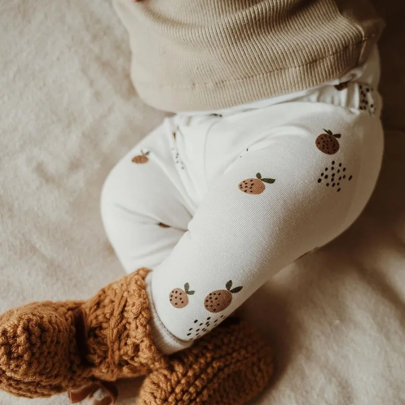 0-3T Newborn Kid Baby Boys Girls Clothes Print Cotton Pant Cute Sweet Bottoms Baby Trousers Lovely Home wear Leggings Outfit