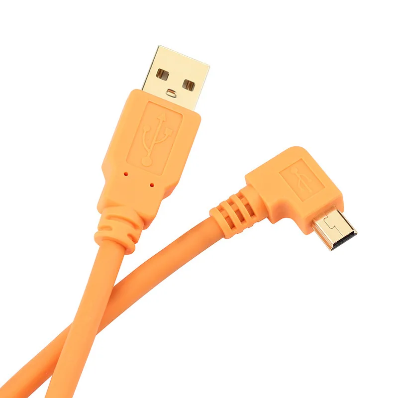 USB 2,0 Mini 5p Kamera kabel 90 Grad Winkel Digital kamera Aufnahme kabel Datenkabel t Port Kabel Computer Online-Aufnahme kabel