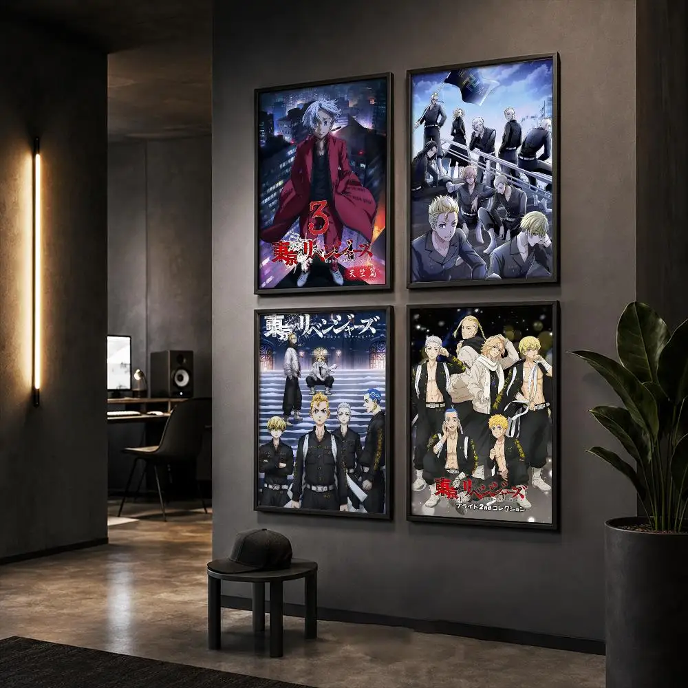 T-Tokyo Revengers Anime Poster HD Home Wall Stickers House Hallway Living Room Bedroom Bar Office Decor Art Prints