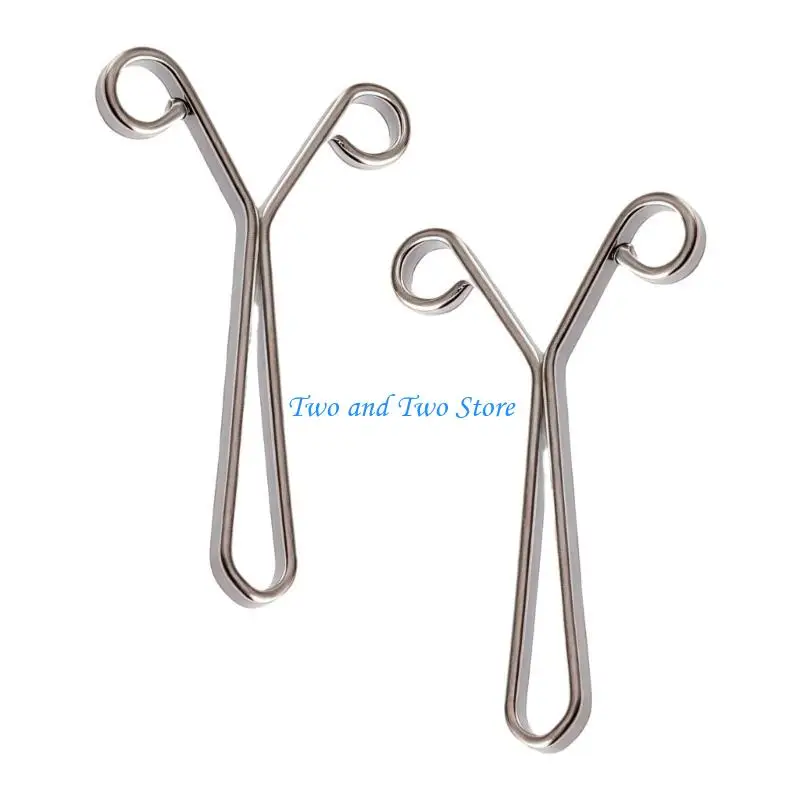 HX6F Versatile Cuff Clips Rolled Design Secure Grip Aluminum Alloy Jewelry Tools Multiple Options