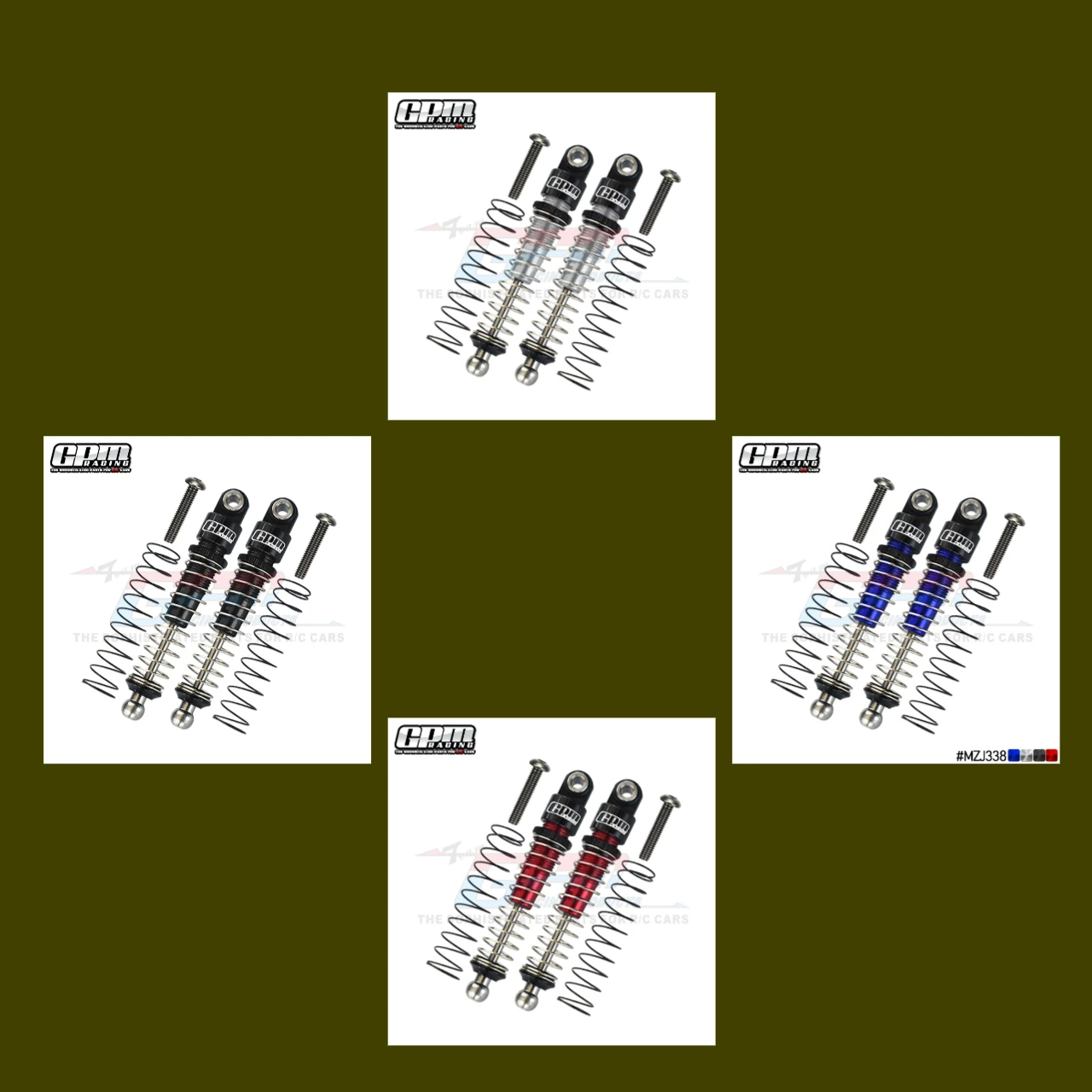 

GPM Alloy Front/Rear Damper 38mm For KYOSHO 1/18 4Wd Mini-Z 4X4 Suzuki Jimny Sierra Apio Jimny TS4
