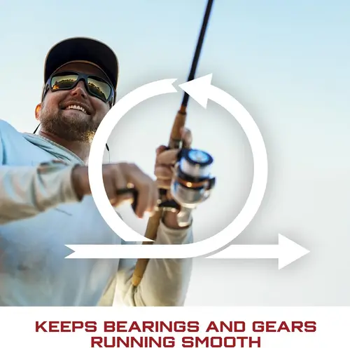 Imagen 2 del producto Aceite Lubricante de Grado Marino con Engrasador de Precisión para Carretes de Pesca, Motores de Barcos, Downriggers, Lubricante de Mantenimiento Antioxidante para Agua Salada
