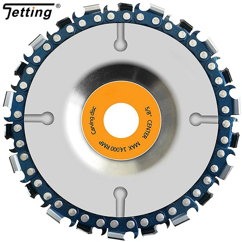 

Съемный Универсальный 4-дюймовый 22 зубчатый угловой шлифовальный диск, Специальный цепной диск, деревообработка, резьба по дереву, цепная пила, диск для прорезки, лезвие, инструмент