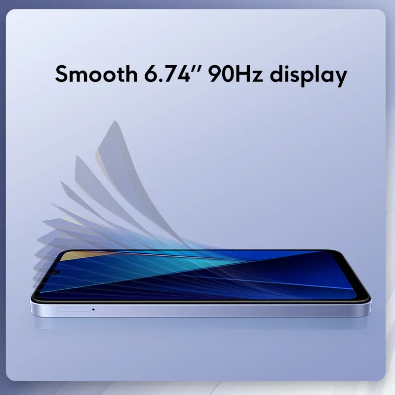 샤오미 스마트폰 POCO C65 글로벌 버전, 8 코어 5000mAh 배터리, Helio G85 MediaTek 6,74 인치 화면, 8GB 256GB 저장