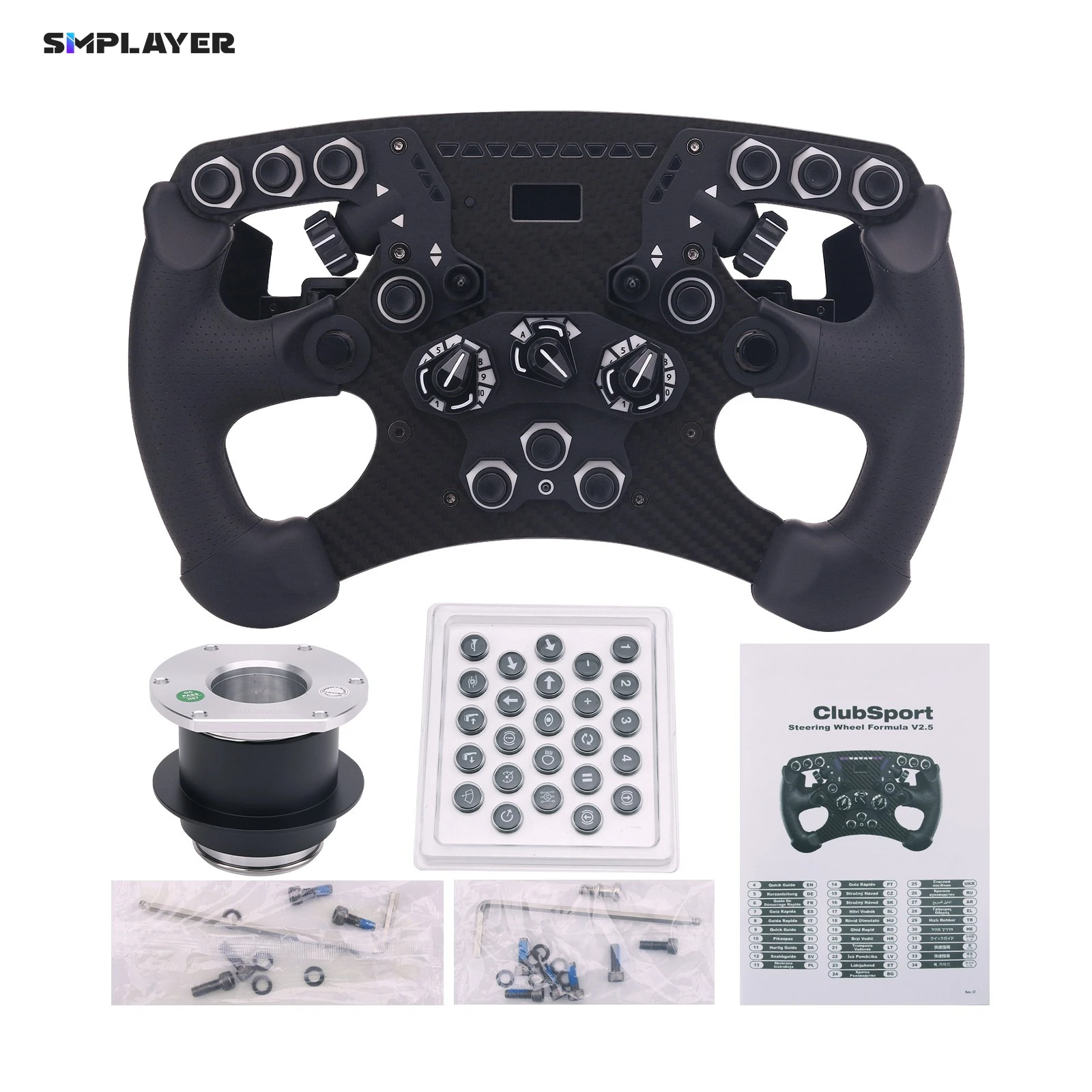 

Руль Simplayer ClubSport Formula V2.5 Гоночное колесо для ПК Деталь для видеоигр для FANATEC