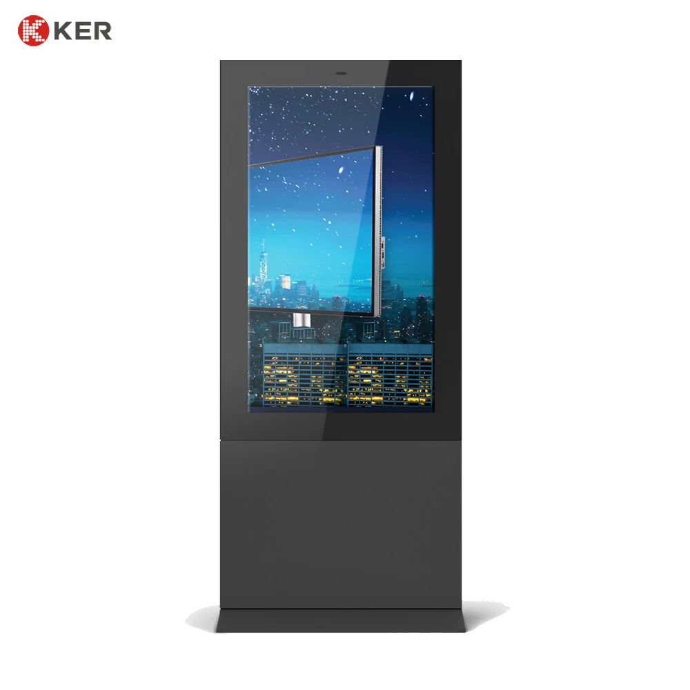 

65 inches stand floor outdoor digital signage display IP55 outdoor digital signage touch screen Android