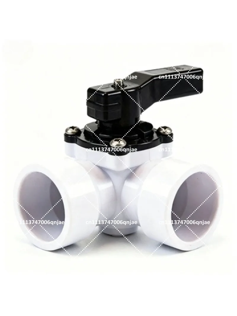 

Professional 1.5 Inch 3-Way Pool Diverter Valve, Heavy Duty PVC Splitter for Swimming Pool Water Flow Control