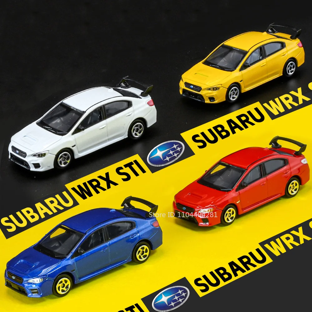 1:64 스바루 WRX STI 2020 모델 다이캐스트 합금 자동차 장난감, 4륜 서스펜션, 금속 차체, 고무 타이어, 소년들을 위한 축제 선물용 자동차