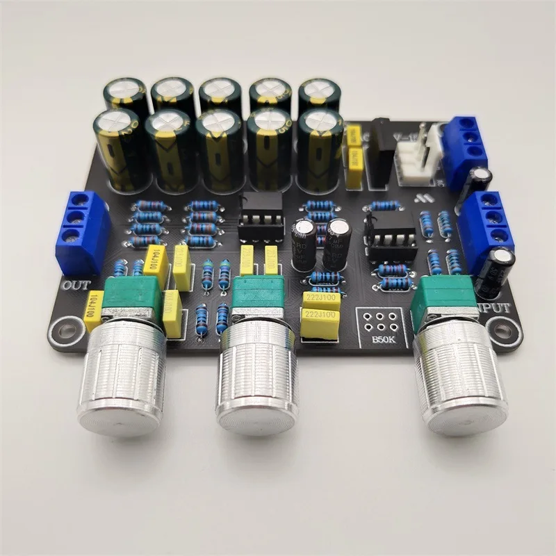 M07K-NE5532 Preamp Pre Amplifier Audio Adjustment Plate HIFI Amplifier Preamplifier Volume Tone Control,24-24