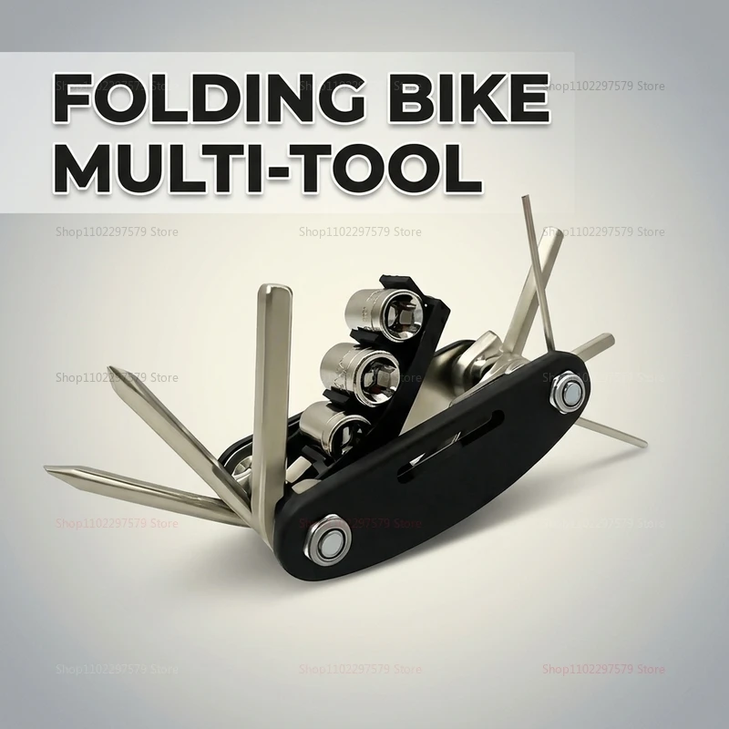 16 in 1 Mountain Bike Multi Tool Kit Compact Bicycle Repair Wrench Set for Cycling Motorcycle Outdoor Adventure Gear