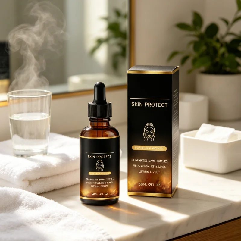 Anti-Wrinkle Serum Elimination Dark Circles Moisturizing Facial Lifting Skin Protection Rejuvenating Serum for Black Women 60ml