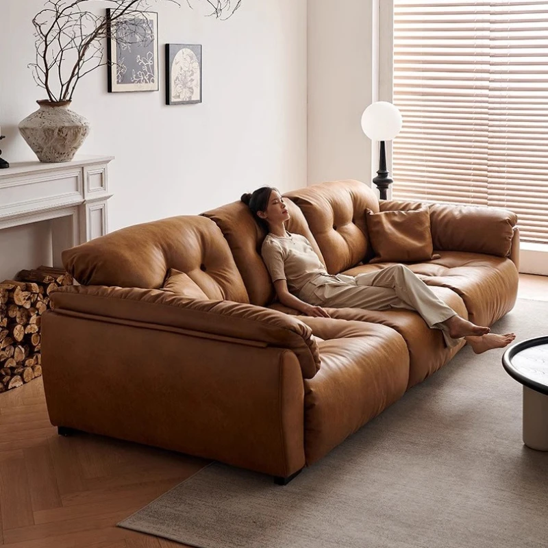 Роскошный двухместный электрический диван, прочный полноразмерный коричневый ленивый стул с откидной спинкой, дизайнерская мебель для сна Woonkamerbanken