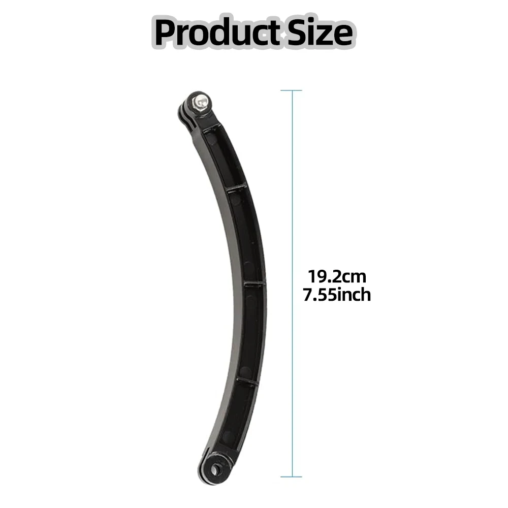 19cm Extension Pivot Arm Helmet Rod Mount Holder For GoPro 13 12 11 10 9 AKASO SJCAM Insta360 DJI Osmo Action Camera Accessories