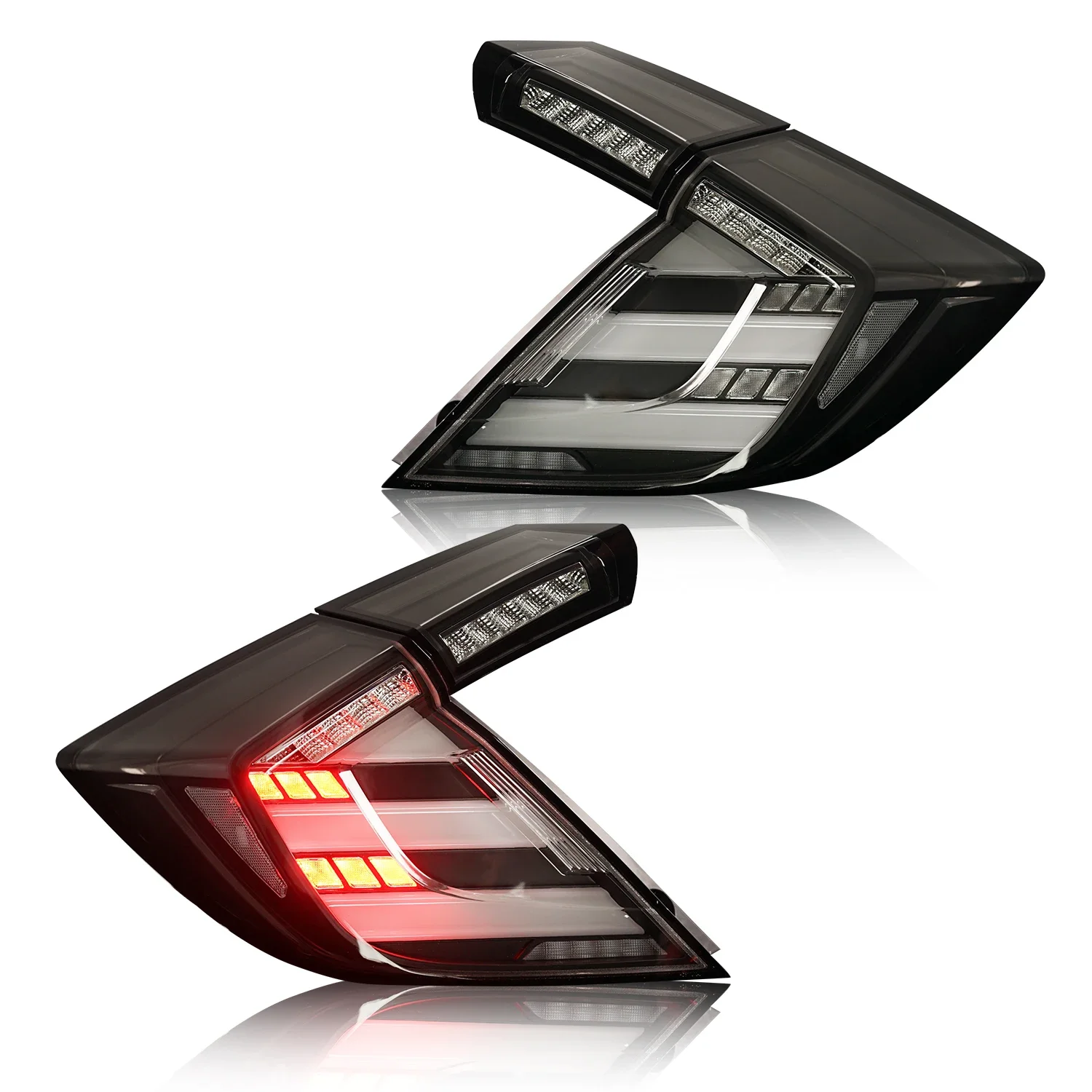 Taillights for Honda Civic Type R Hatchback Tail lights Fk7 Fk8 Fk4 2016-2020  Rear Lights Full Led Tail Lamp