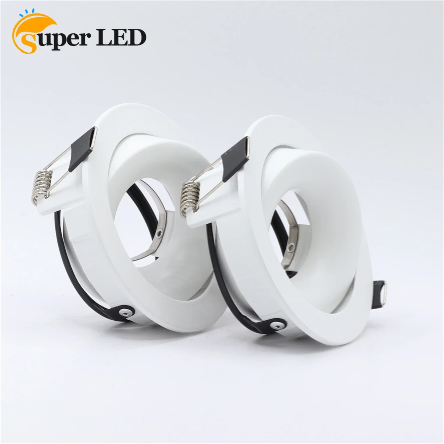 Light Part Housing Prevent The Air Cut out 3.75 Inch Zinc Alloy Downlight Shade MR16 Frame Lamp Holder LED Light Housing