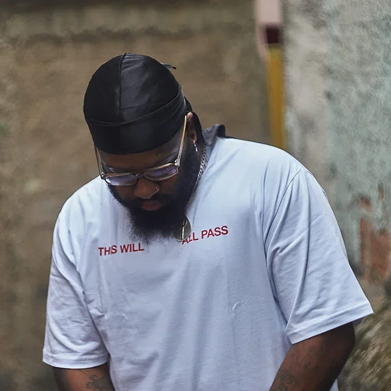 ذيل طويل للجنسين الكبار الساتان دو خرقة Durag عصابات قبعة قرصان قبعة عمامة الرجال الهيب هوب عقال السائق حك النساء أغطية الرأس