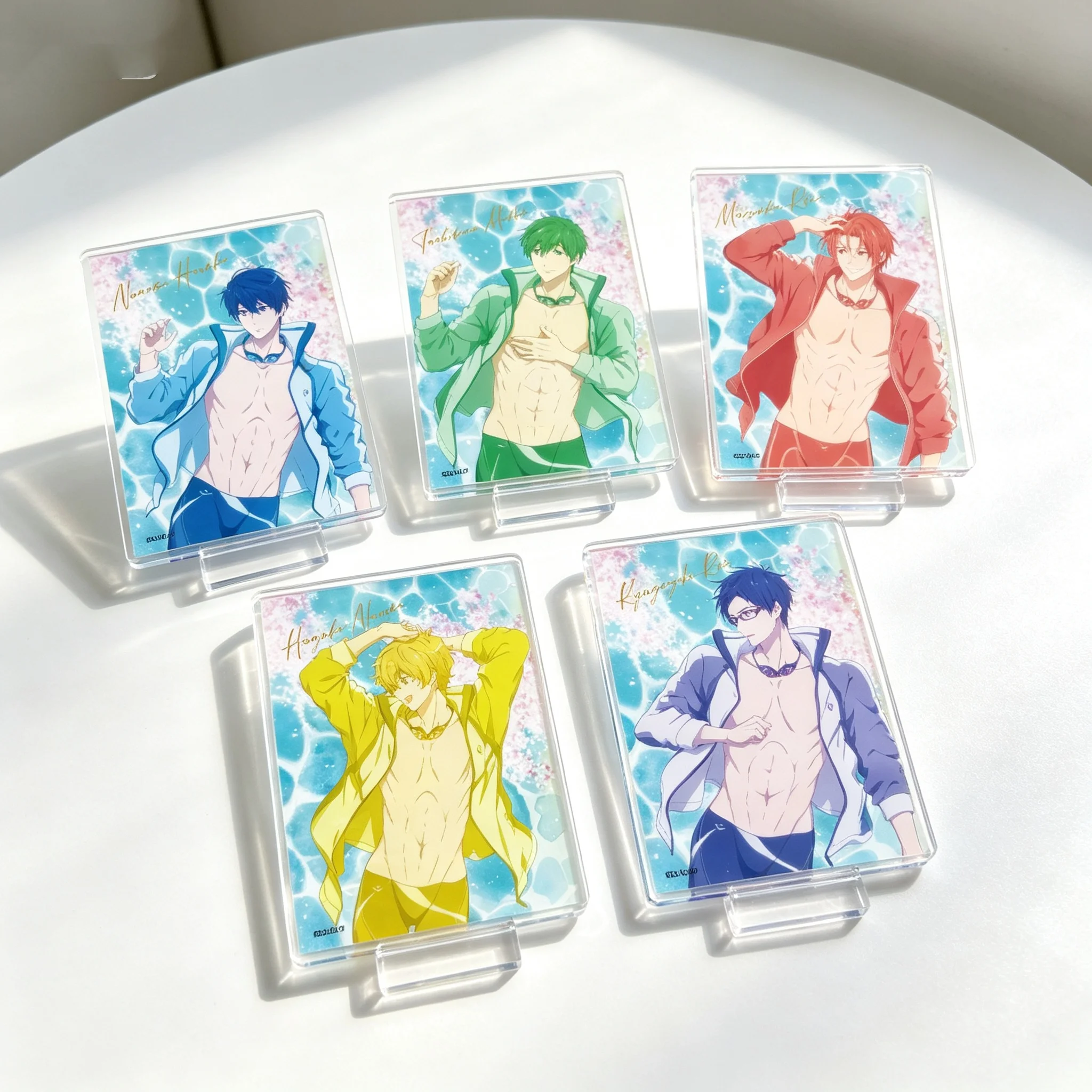 Anime Free! - Iwatobi Swim Club Haruka Nanase Rectangle Acrylic Stand Model Plate Keychains Desktop Ornament