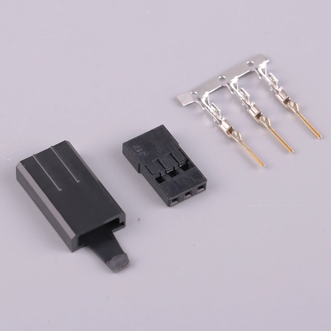 AMASS 10 ensembles AMASS JR Kit de prise Servo plaqué or boucle Anti-lâche connecteur mâle femelle pour avion UAV/Drone Servo FUTABA JR