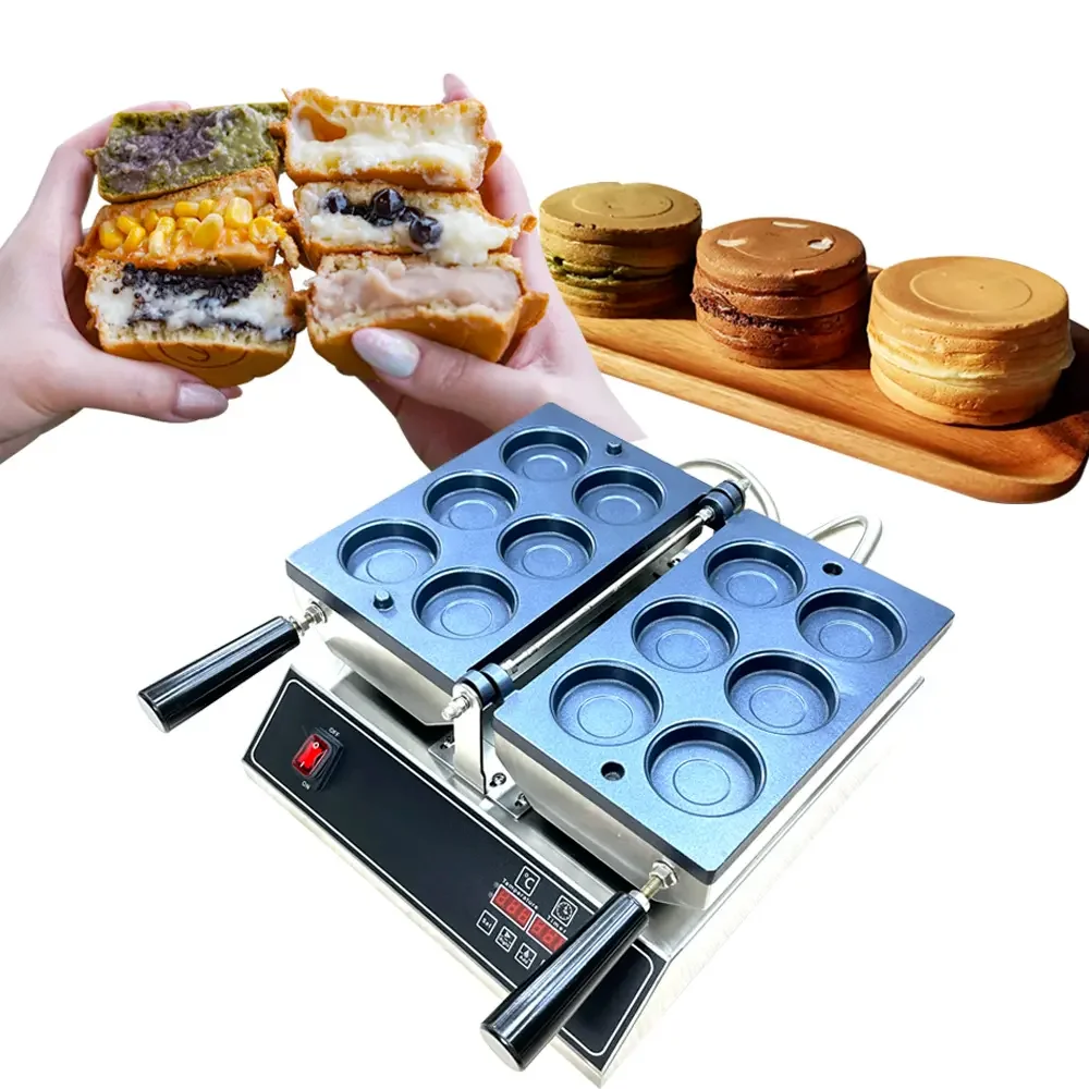 

Commercial Red Bean Wheel Cake Maker Japanese Street Food Obanyaki Machine Small Business Imagawayaki Waffle Maker CE Certified