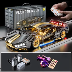 Technical Racing Sport Car Model Building Blocks technic adults 1:14 DIY Supercar Brick Puzzle Toys Kid Adult Gift（1280+granule）