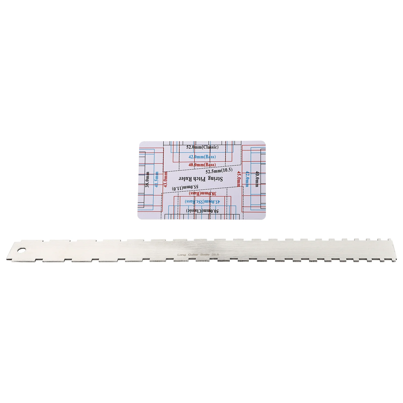 

2Pcs Guitar Neck Ruler Professional Musical Instrument Measuring Tool for String Distance and Neck Flatness Detection Kit