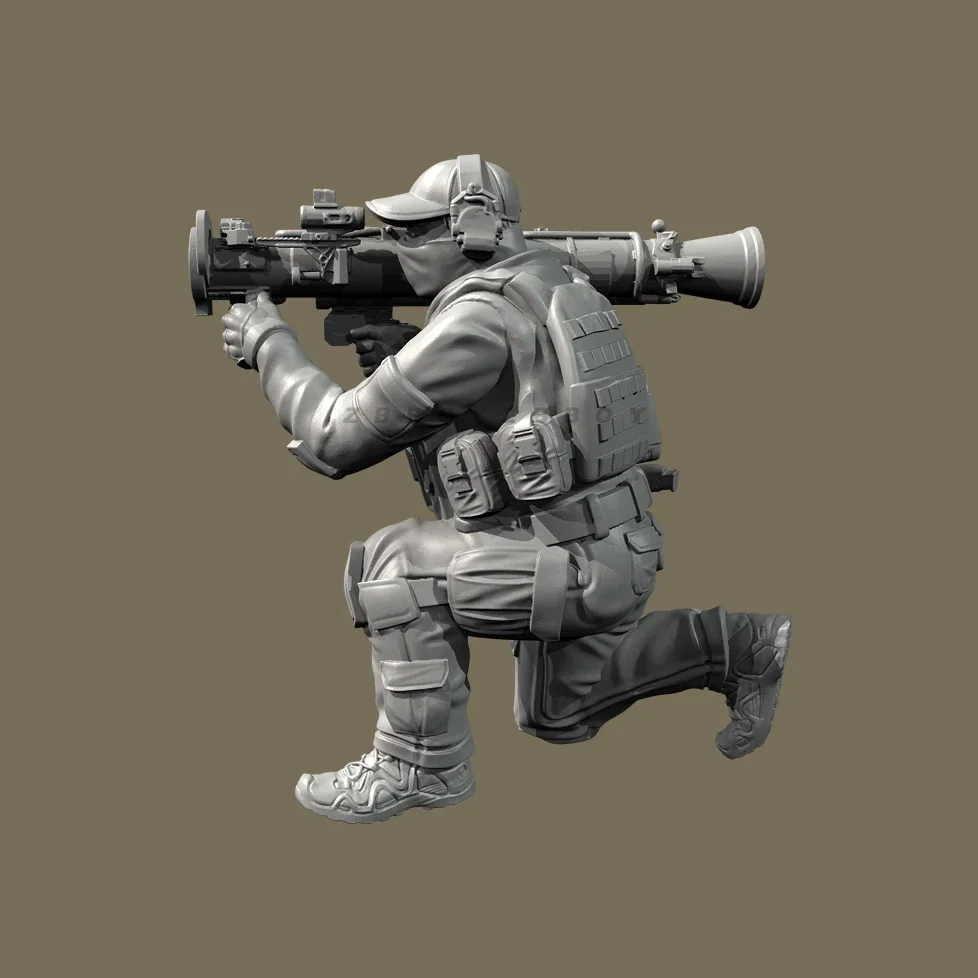 Высота человека, 38 мм, 50 мм, наборы моделей солдата из смолы, фигурка бесцветная и самособранная (печать 3D) TD-7363/3D