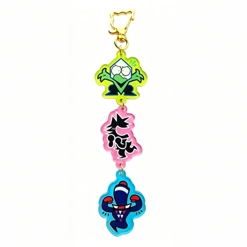 Mikes Keychain Acrylic Keychain Cute Werewolf Chibi Double-Sided Anime Game Pendant Bag Charm Gift for Fans