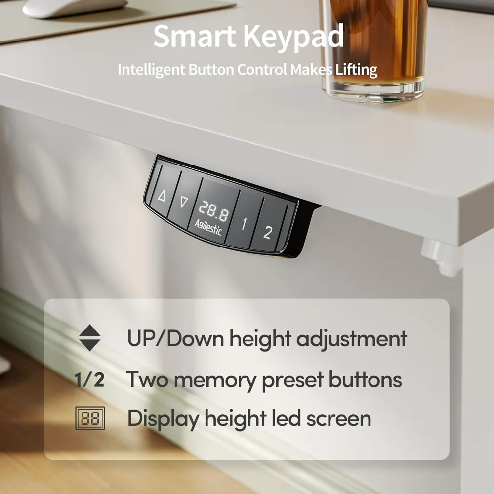 Biurko elektryczne z regulacją wysokości 40x24, ergonomiczne biurko stojące do użytku w biurze i w domu
