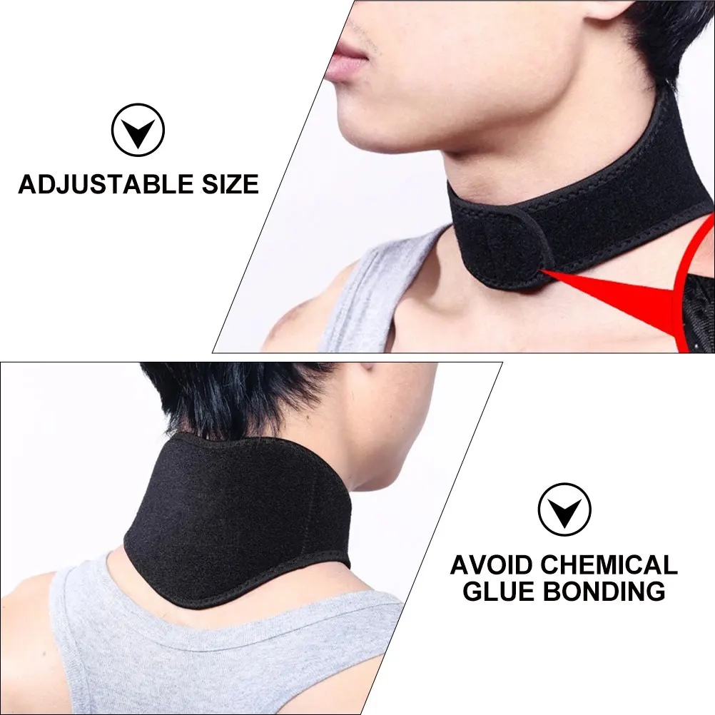 

Magnetic Neck Care Brace Heating Wrap Support Guard Pain Relief 7 Magnets Cervical Collar Physical Therapy Massager Relaxation